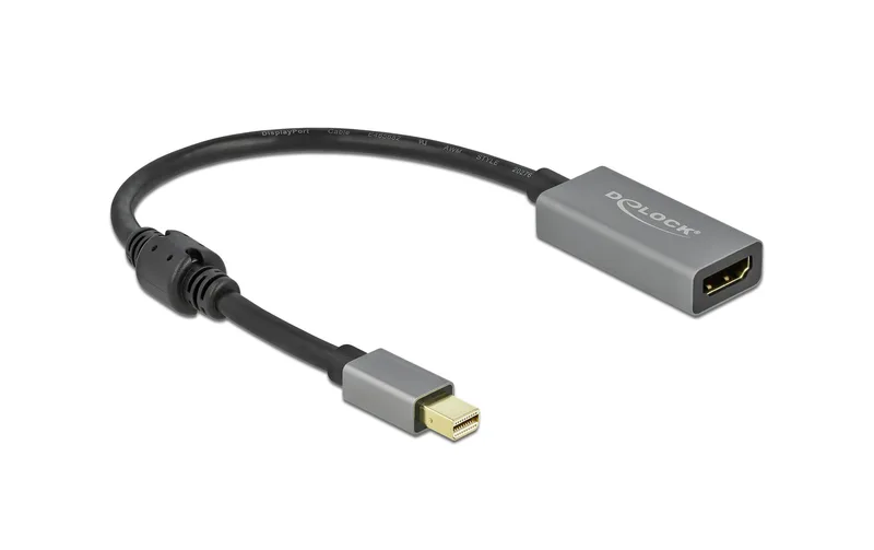 DeLOCK mini DisplayPort till HDMI-adapter, aktiv, 4K i 60Hz