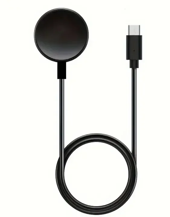 Magnetisk Laddningsdocka, Bärbar Klockladdare, Laddningsställ med Kabel Av Typ C 3,3 Fot och Halkfri Bas, Idealisk för Ace LTE Smartwatch (Svart)