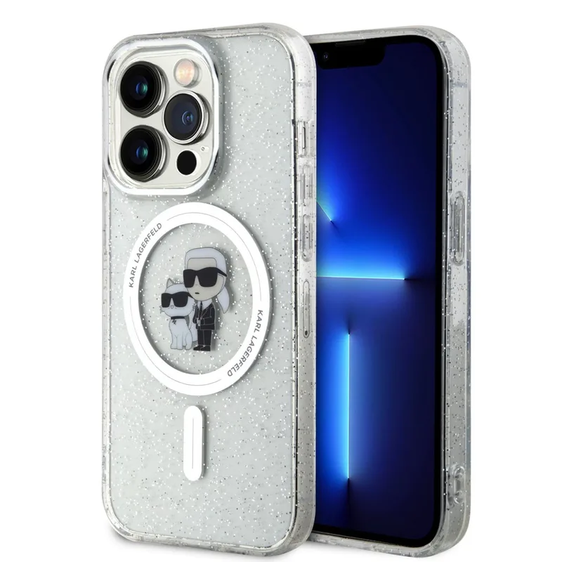 Karl Lagerfeld Mobilskal till iPhone 15 Plus Magsafe Glitter