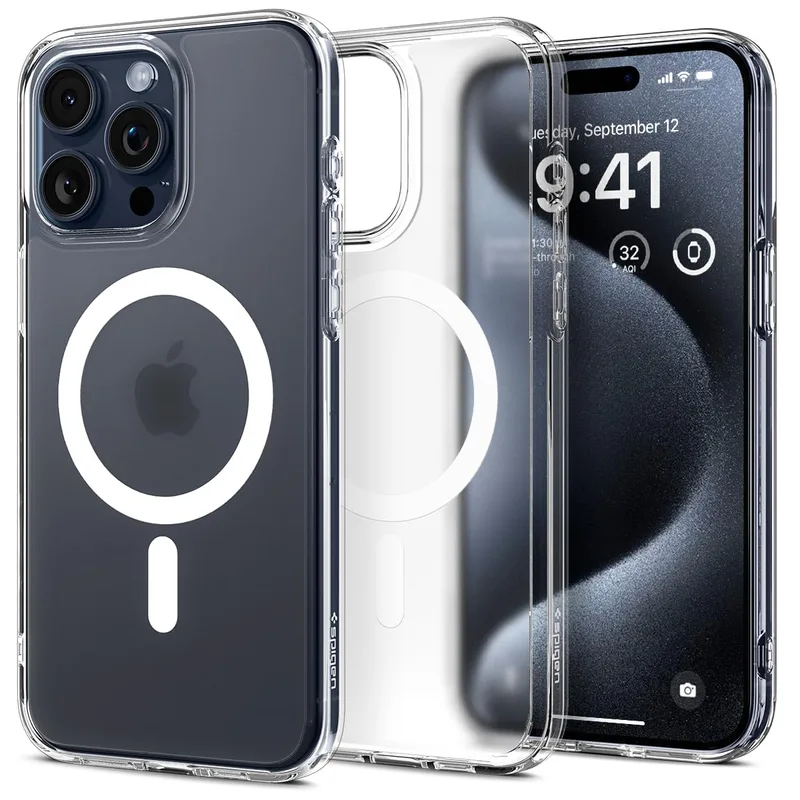 Spigen Ultra Hybrid MagFit Skal kompatibel med iPhone 15 Pro Max