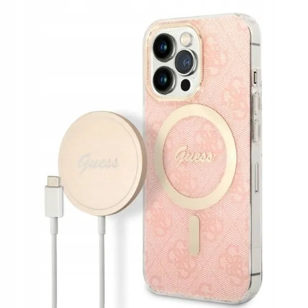 Guess GUBPP13LH4EACSW Case+ Charger iPhone 13 Pro