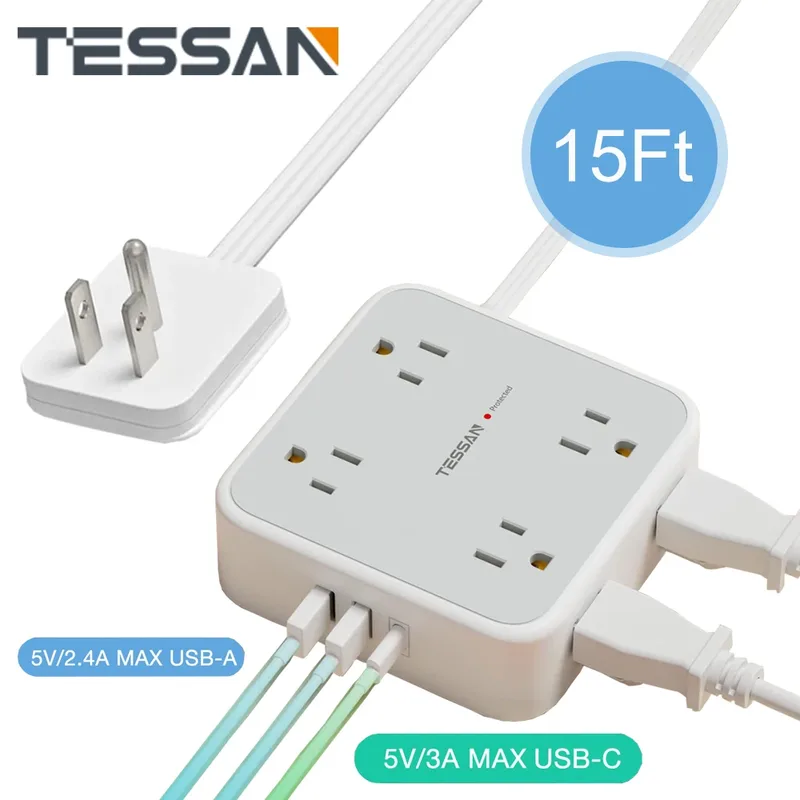 TESSAN 11 i 1 Grenuttag USB C