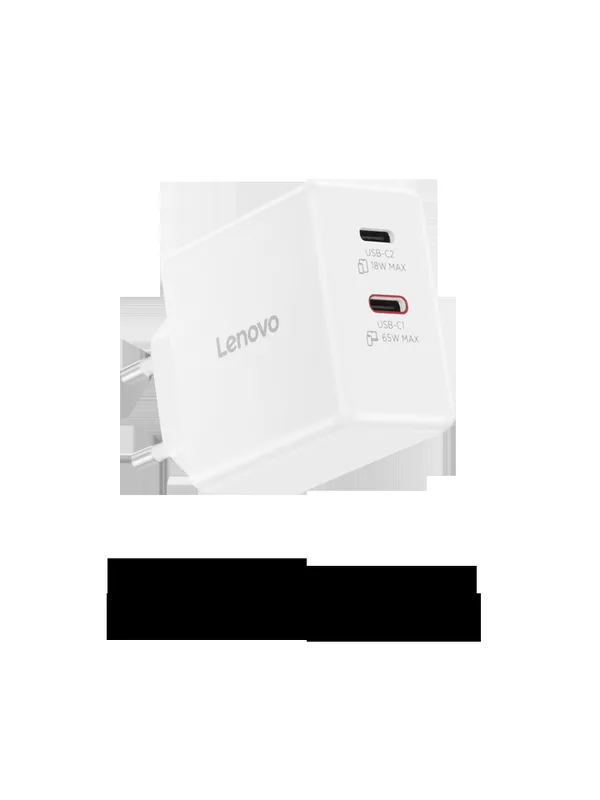Lenovo Dual USB-C 65 W GaN laddare