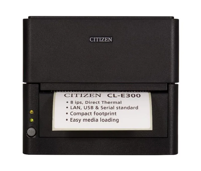 Citizen CL-E300 Printer, LAN/USB/RS232 203dpi, 8 IPS, 4,65 tum Print w