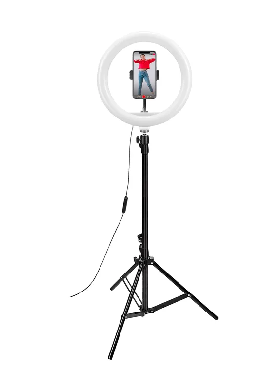 CELLY CLICKRINGBT Ringlampa med Tripod / Selfiestick