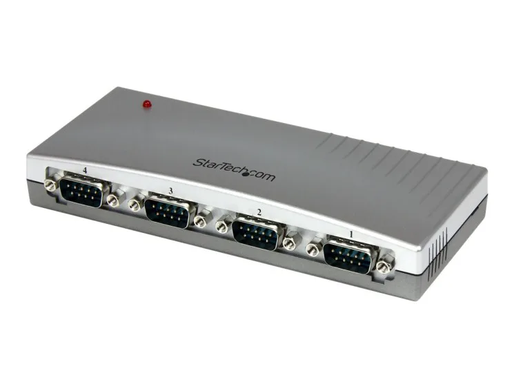 StarTech.com USB till DB9 RS232 seriell adapterhubb med 4 portar
