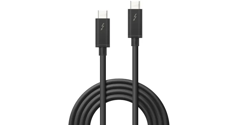 Lindy 31120 Thunderbolt kabel 1 m 40 Gbit/sek. Sort