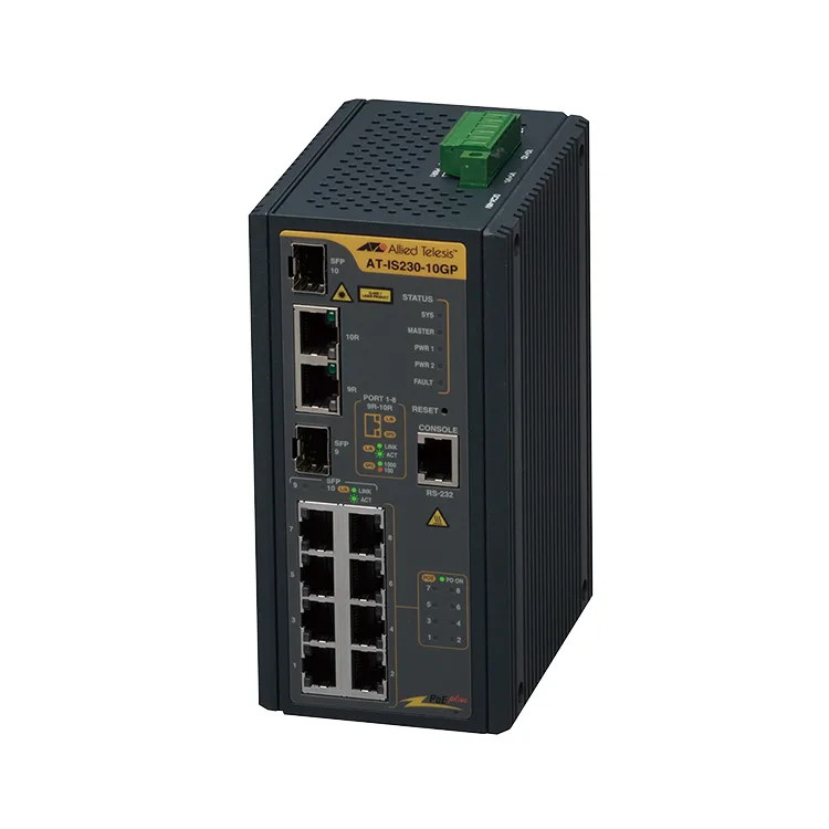 Allied Telesis IS Series AT-IS230-10GP Industrial PoE+ Switch