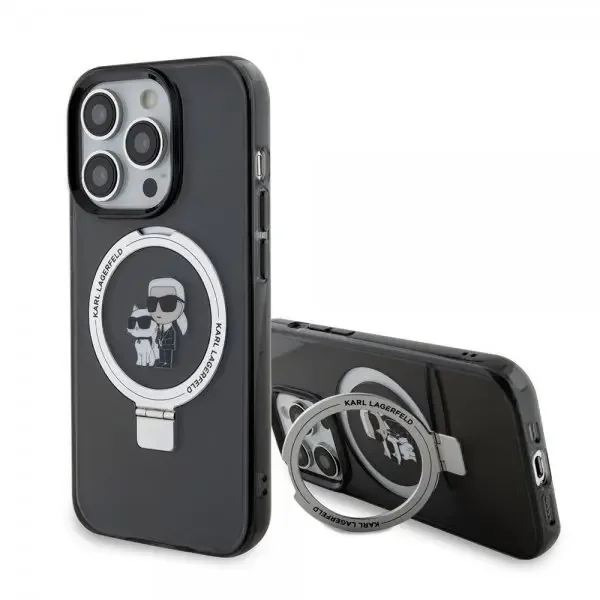 Karl Lagerfeld iPhone 15 Pro Skal Grip Stand