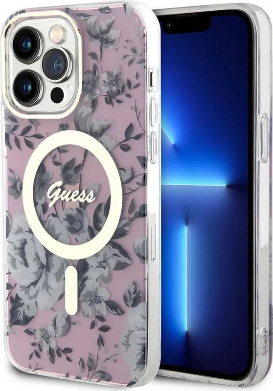Guess Mobilskal till iPhone 14 Pro Max MagSafe Flower