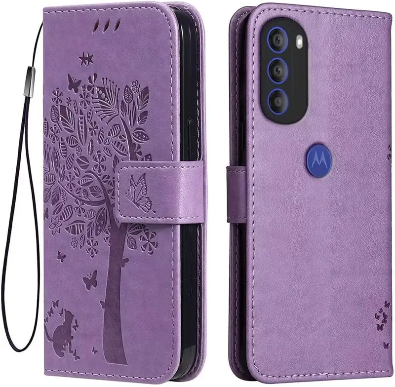 Topme Läderfodral för Motorola Moto G51 5G