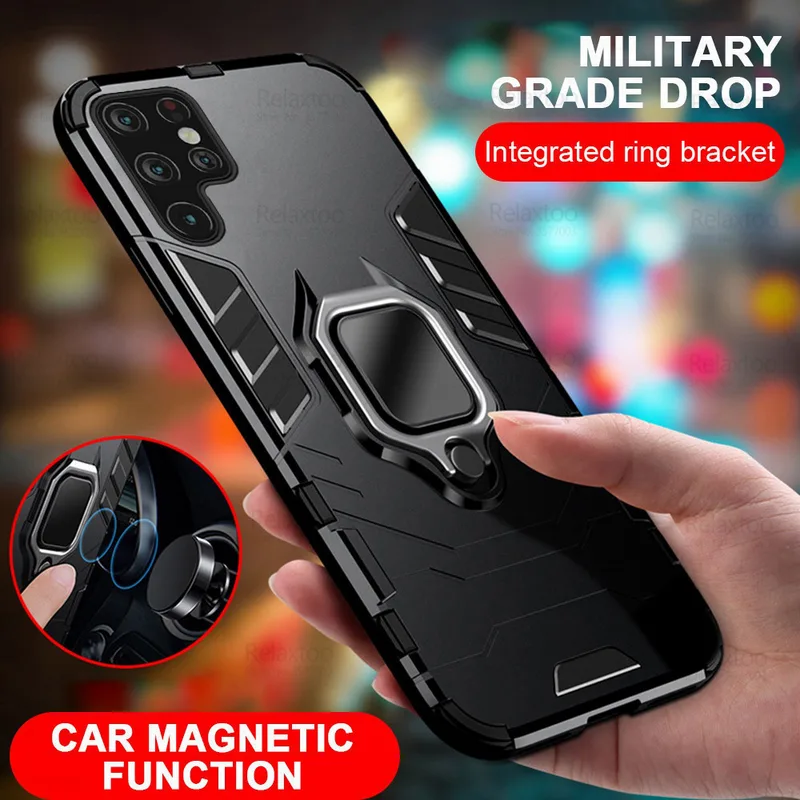 OEM Mobilskal till Galaxy S23 Plus Ring Armor Magnetic Hållare