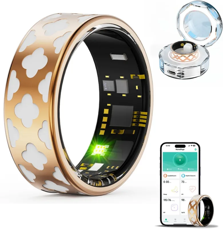 ERYUE Silikon Smart Ring Cover Elastiskt Skyddsskydd Hudvänlig for Alla Smart Ringar