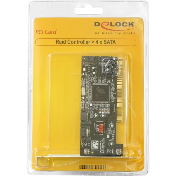 Delock Controller SATA, 4 port with Raid