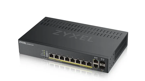 Zyxel 8-portars GbE PoE Smart Hybrid Mode Switch