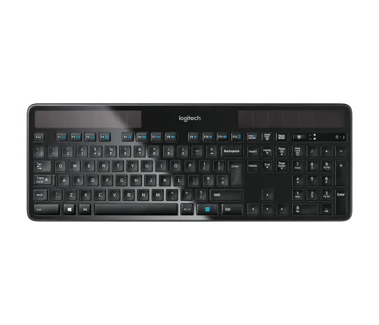 Logitech K750 trådlöst solenergitangentbord för Windows, Layout tysk QWERTZ