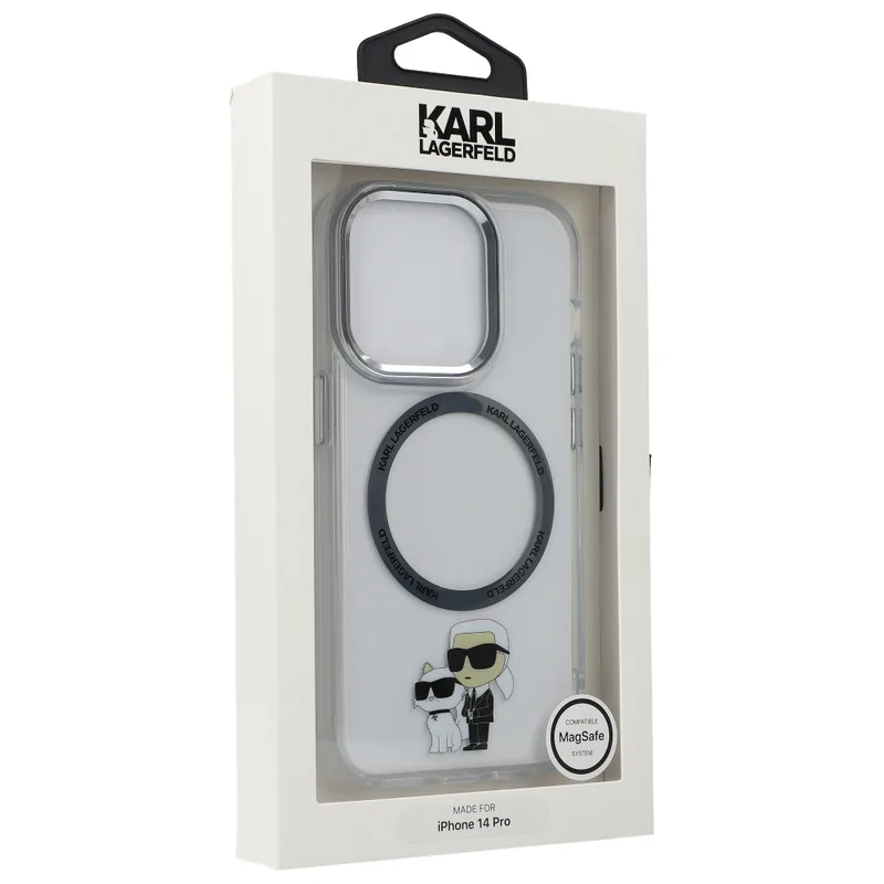 Karl Lagerfeld iPhone 14 Pro Magsafe Transparent Hårdskal