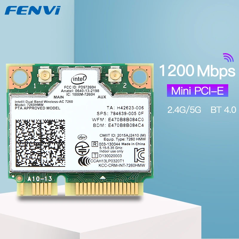 Yunir for INTEL 7260AN 7260HMW Mini PCI-E
