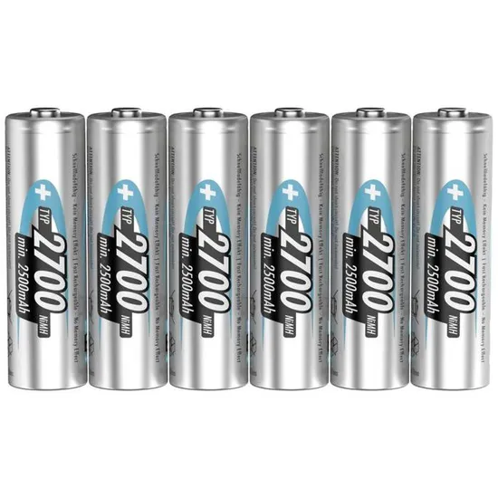 Laddningsbart batteri LR6 (AA) NiMH Ansmann 4+2 HR06