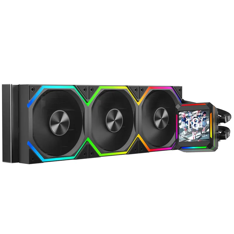 Jungle Leopard Chill Arc 360 mm AIO roterbar 6,67 tum AMOLED böjd skärm