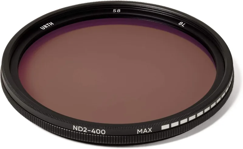 Urth 58mm ND2-400 Variabelt ND-filter (1–8,6 steg)