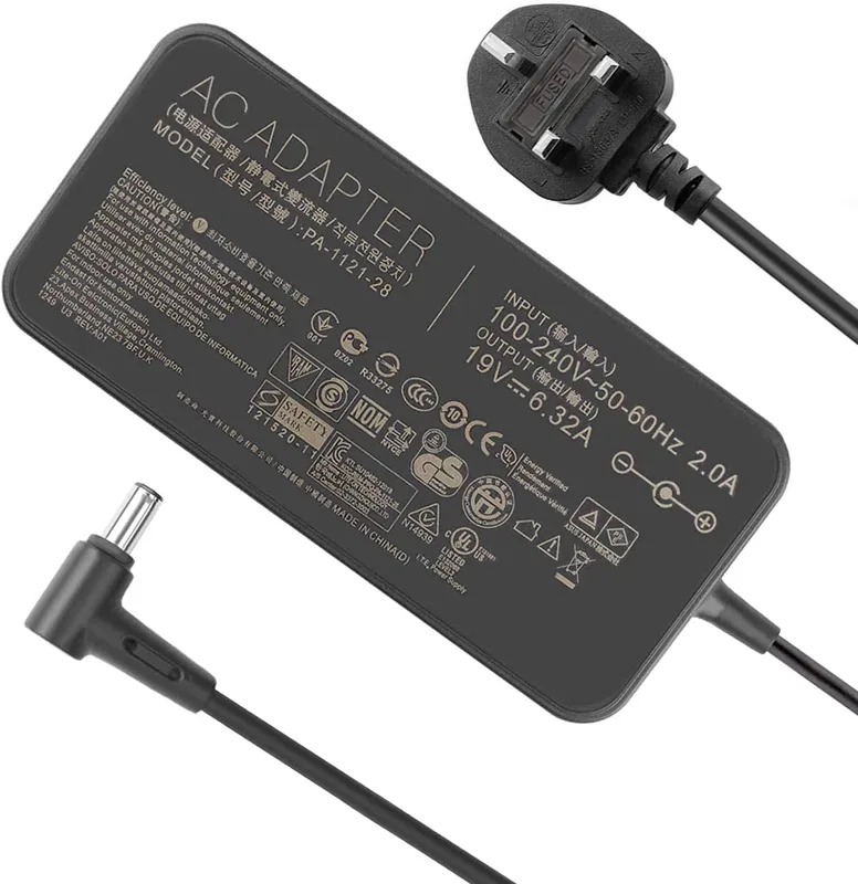 120W 19V 6,32A Laddare Nätadapter AC Adapter för ASUS TUF Gaming Notebook Laptop FX505 FX505GD FX505GE FX505GM FX505DY FX705 FX705GM FX705GE FX705GD F