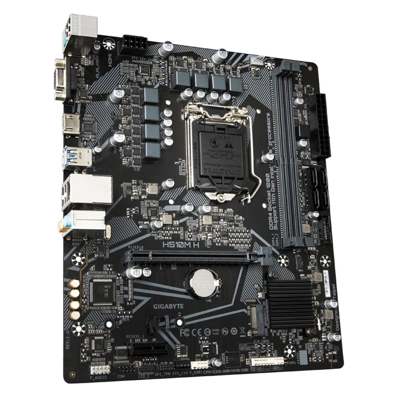 moderkort Fit for Gigabyte LGA 1200 H510M-H