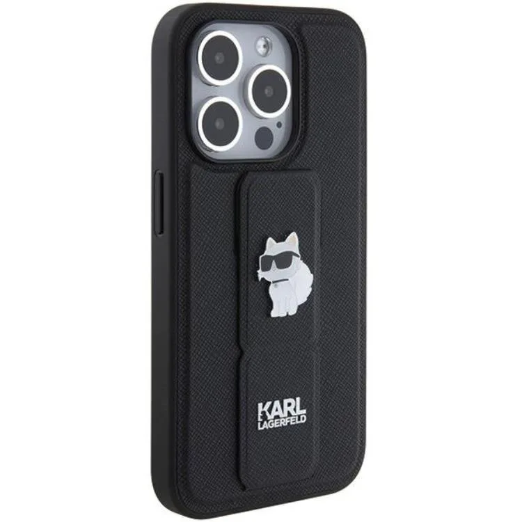 Karl Lagerfeld Mobilskal till iPhone 15 Gripstand Saffiano