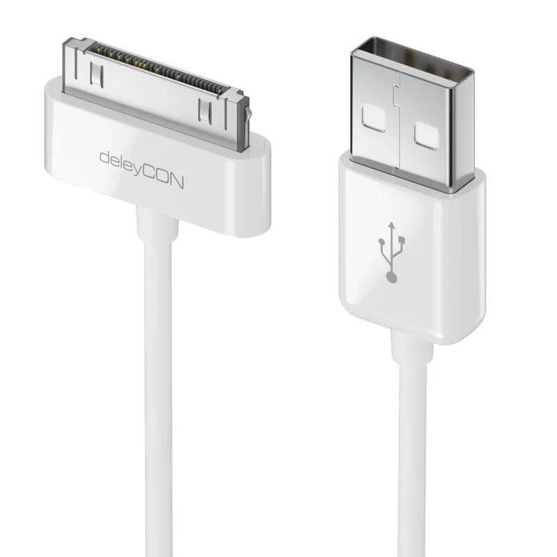 deleyCON 0,15m USB-Kabel 30-Pin Dock Connector