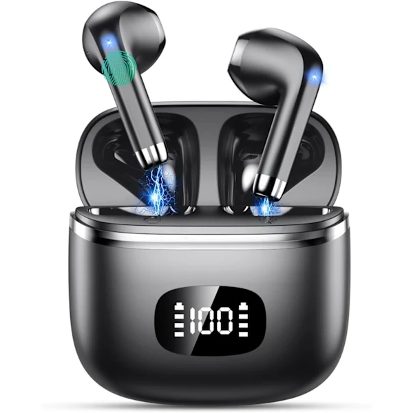 Mini osynliga sömnhörlurar Bluetooth 5.3 stereo HiFi hörlurar utan låg latens med mikrofon