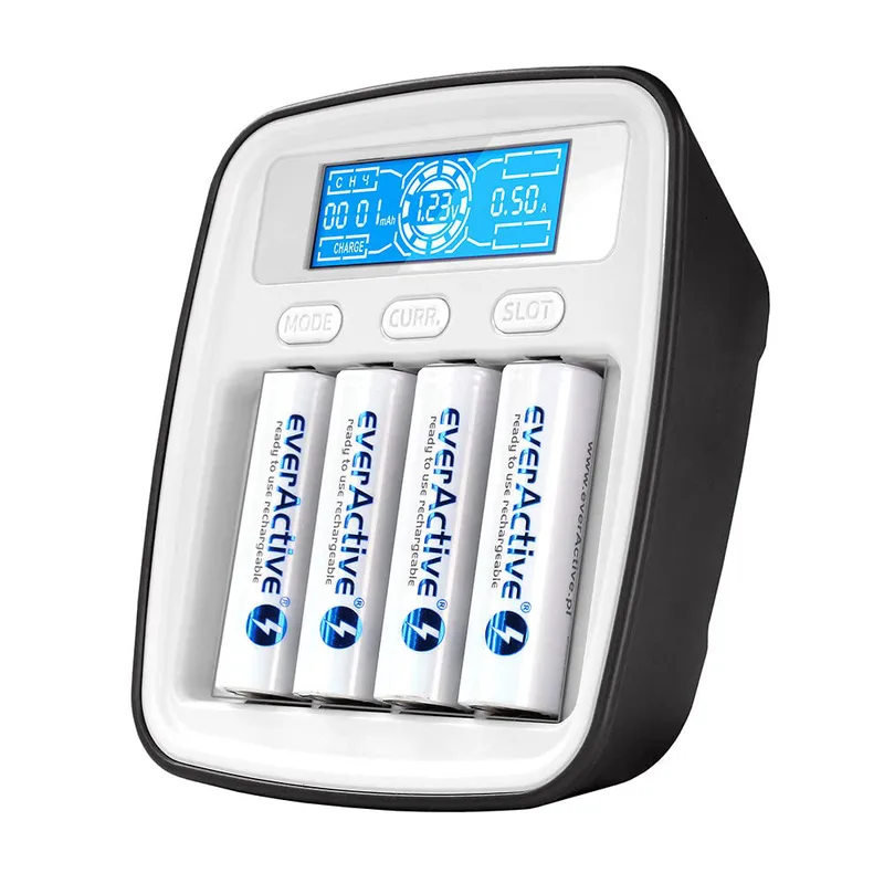 everActive laddare för 2 stycken litiumjonbatterier som 18650