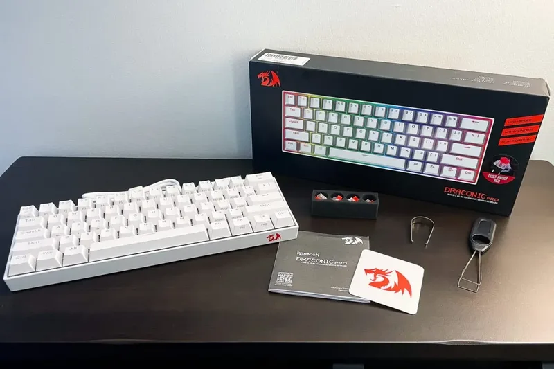 Redragon K530 Draconic 60% BT/kabel/2,4 GHz trådlöst mekaniskt tangentbord