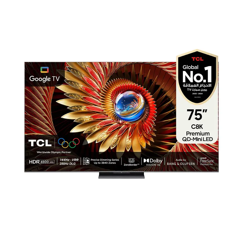 TCL 75" C8K 4K QD-Mini LED Google