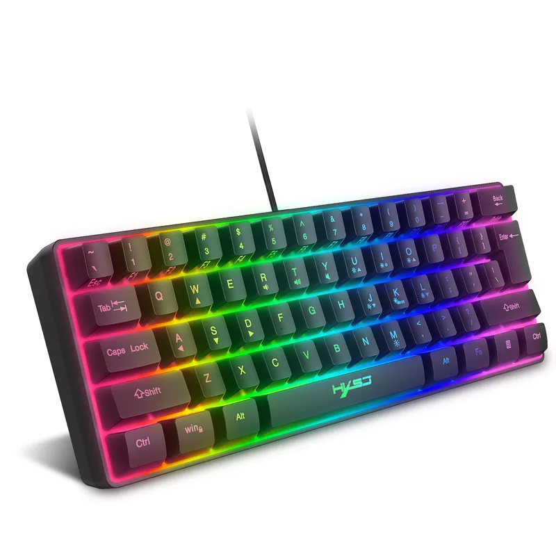 KUIYN 60% Trådbundet RGB-speltangentbord
