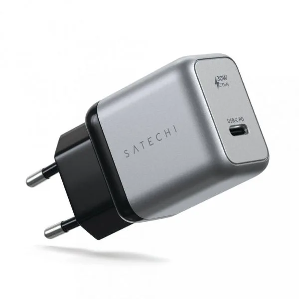 Satechi ST-UC30WCM-EU oplader til mobil enhed Universel Sort, Sølv Vekselstrøm Indendørs