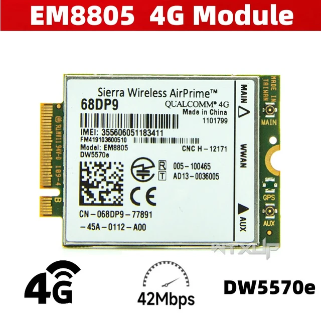 Fdit NGFF / M2 Sierra Wireless AirPrime EM8805 4G WWAN Card DW5570e