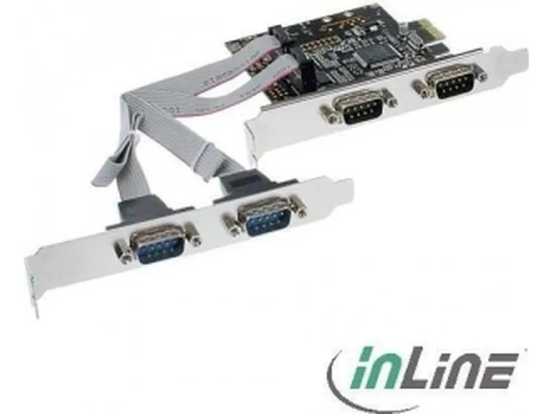 InLine 76623C gränssnittskort, 4 x seriell 9-pol, PCIe (PCI-Express)