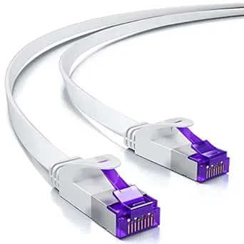deleyCON 5m Cat 7 Nätverkskabel Platt Nylon