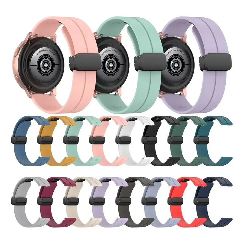 22mm knappsnabb silikonband for Huawei Watch 5 4 GT6 GT5 Pro GT4 46mm Ultimate 2 Byt ut armband