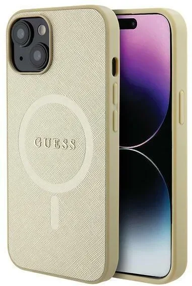 Guess Mobilskal till iPhone 15 Plus Magsafe Saffiano