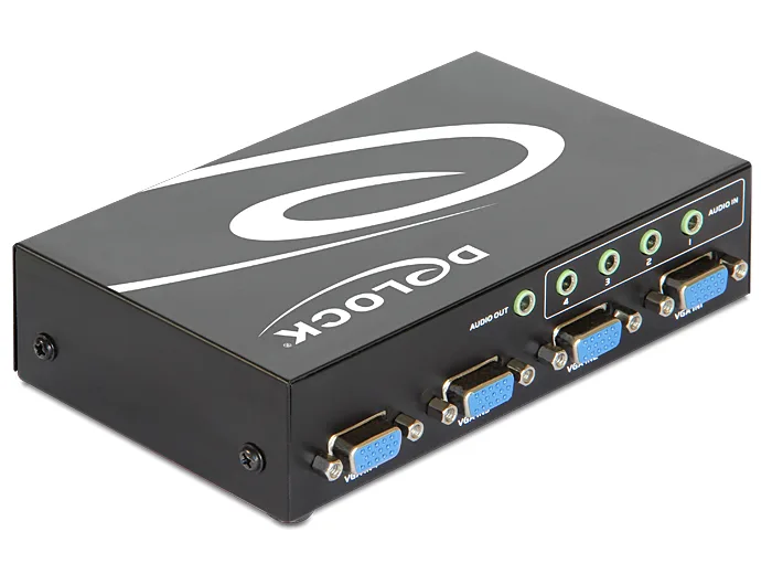 Delock Switch VGA 4 port manual bidirectional