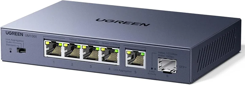UGREEN 5-portars 2.5G LAN-switch