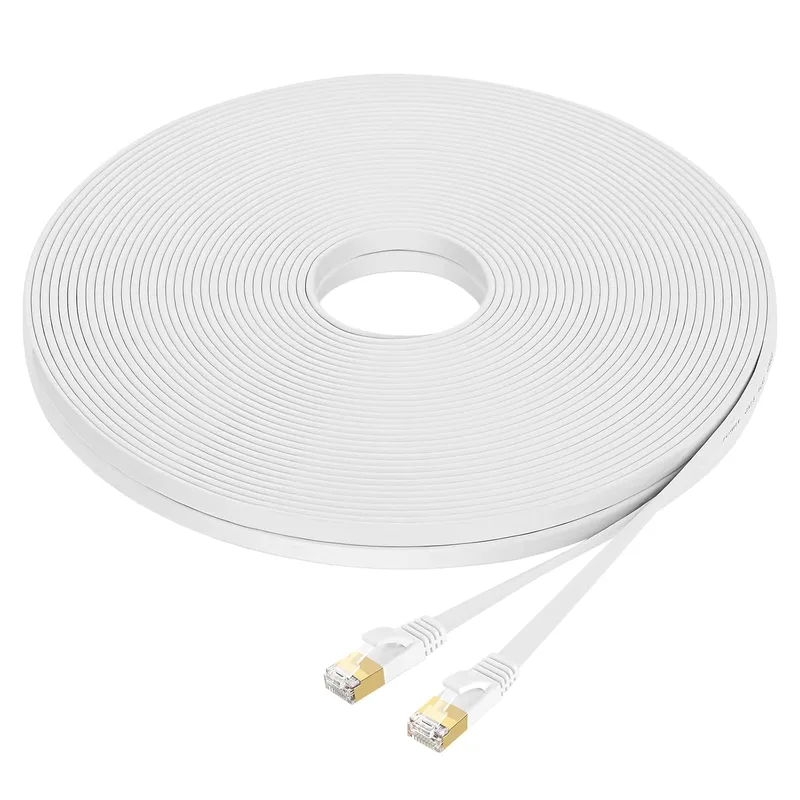 Nätverkskabel 25m Ethernet Kabel Platt Cat 8 Lan Kabel Hög Hastighet Ethernet Cable 25m