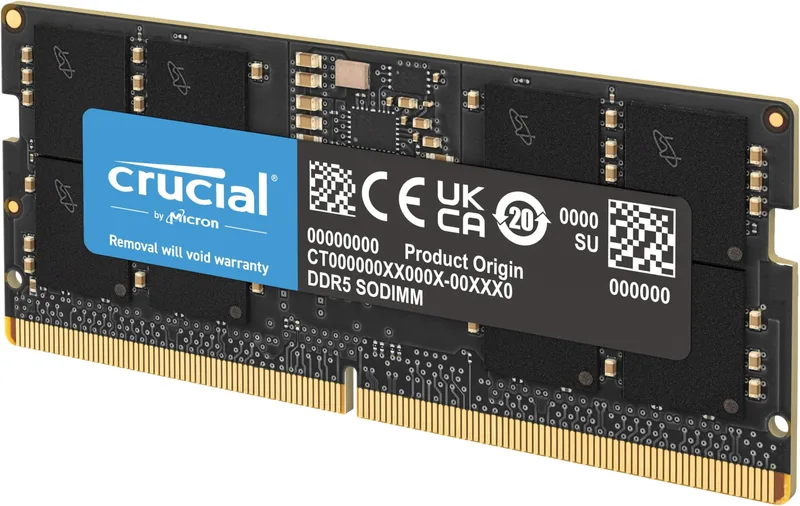 RAM DDR5 64 GB (2 x 32 GB) 5600MHz PC5-44800 CL46 1,1 V SODIMM On-die ECC 262-pin bärbar dator/notebook RAM Minnesmoduler