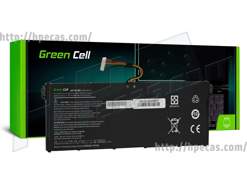 Green Cell AP18C4K AP18C8K batteri för Acer Aspire 3