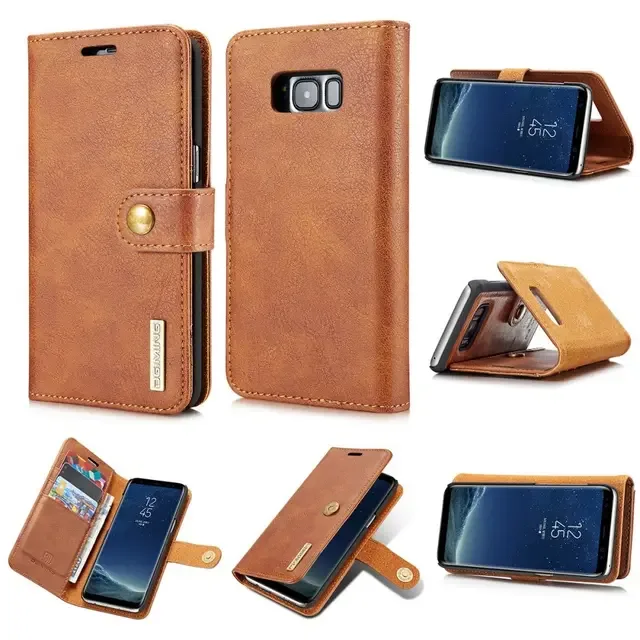 DG Ming DG.MING Samsung Galaxy S8 Split Läder Plånboksfodral