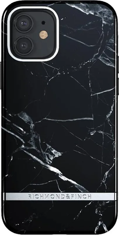 Richmond & Finch iPhone 12 Mini Skal Black Marble