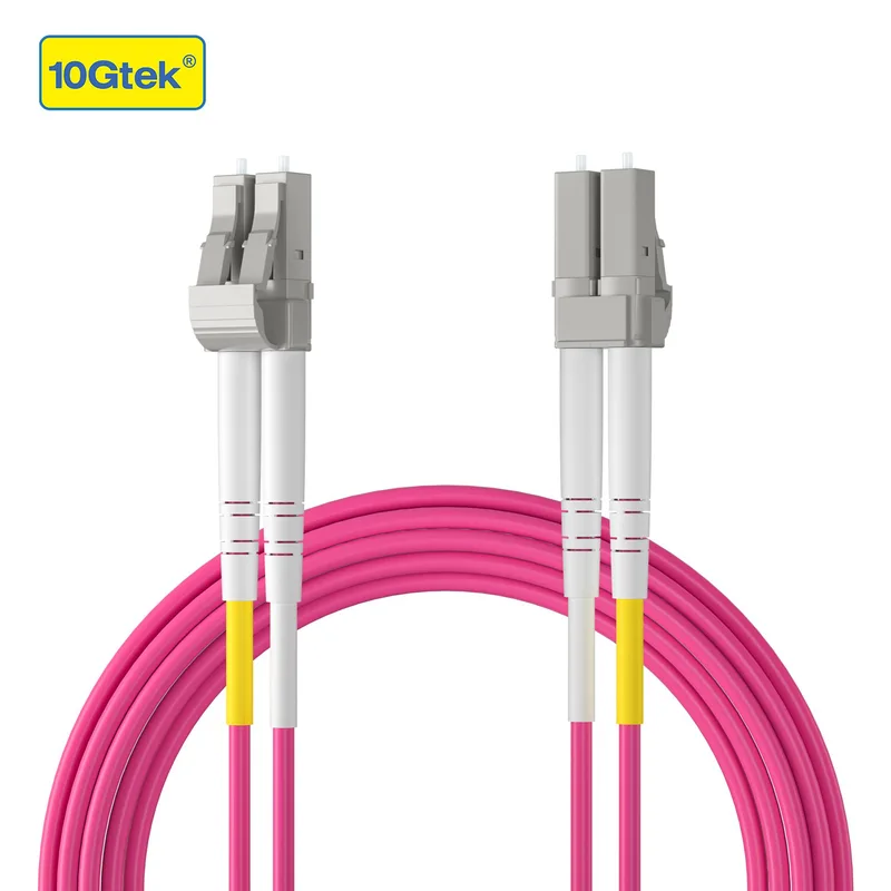 LC SC FC ST duplex multiläge 50/125 OM4 10G fiberoptisk kabel hoppare