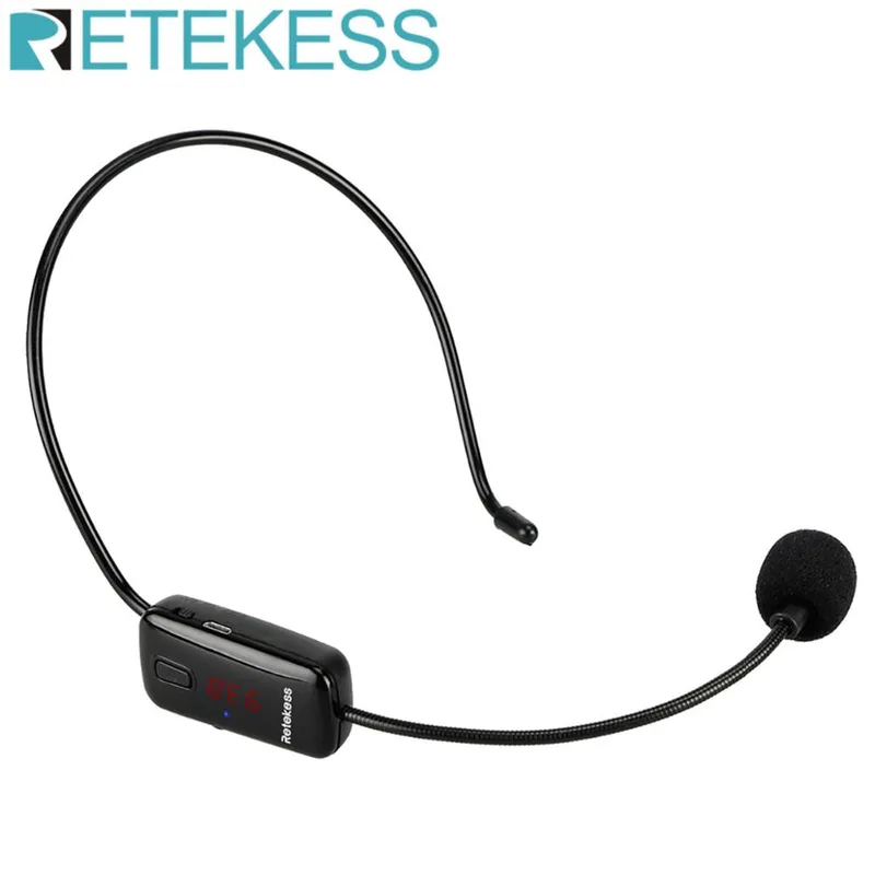 Retekess TR503 Trådlöst Mikrofonheadset FM Intelligent Brusreducering