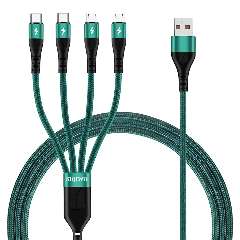 [1 m x 2] Micro USB-laddningskabel 3A snabbladdning, flätad nylonladdare för Android Samsung Galaxy S7 S6 Edge J7, J5, J3, Redmi Note 5, Wiko, Huawei,